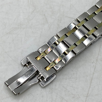 【中古品】【メンズ/レディース】 TISSOT ティソ T099207A CHEMIN DES TOURELLES POWERMATIC 80 MOTHER OF PEARL DIAL AUTOMATIC DATE WATCH 時計 197-260813-kh-01-izu カラー：シルバー×ゴールド 万代Net店