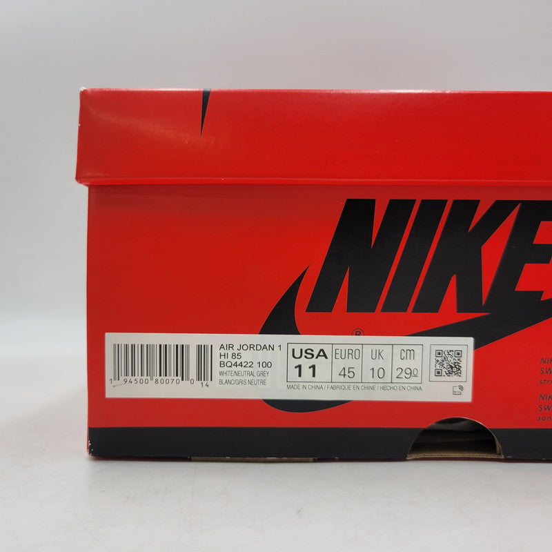 【中古美品】【メンズ】 NIKE ナイキ BQ4422-100 AIR JORDAN 1 HIGH 85 エア ジョーダン ワン ハイ スニーカー シューズ 靴 160-260812-cs-17-izu サイズ：29cm カラー：WHITE/NEUTRAL GREY 万代Net店