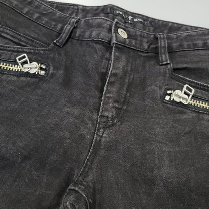 【中古品】【メンズ】 NO ID. ノーアイディ BIKER PANTS 438070-764P バイカーパンツ 151-260824-as-10-izu サイズ：1 カラー：ブラック 万代Net店