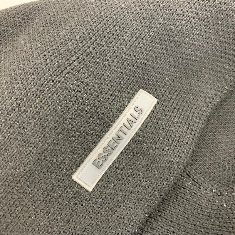 【中古品】【メンズ】 FEAR OF GOD ESSENTIALS フィアオブゴッド エッセンシャルズ LOGO KNIT HOODIE ロゴ ニット フーディー トップス 長袖 142-260825-cs-05-izu サイズ：S カラー：ブラック 万代Net店
