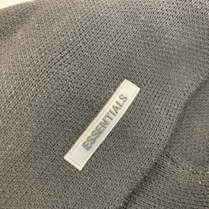 【中古品】【メンズ】 FEAR OF GOD ESSENTIALS フィアオブゴッド エッセンシャルズ LOGO KNIT HOODIE ロゴ ニット フーディー トップス 長袖 142-260825-cs-05-izu サイズ：S カラー：ブラック 万代Net店