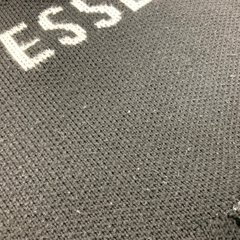 【中古品】【メンズ】 FEAR OF GOD ESSENTIALS フィアオブゴッド エッセンシャルズ LOGO KNIT HOODIE ロゴ ニット フーディー トップス 長袖 142-260825-cs-05-izu サイズ：S カラー：ブラック 万代Net店