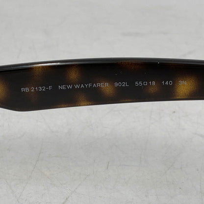 【中古品】【メンズ/レディース】 RAY-BAN レイバン RB2132-F NEW WAYFARER CLASSIC SUNGLASSES ニュー ウェイファーラー クラシック サングラス 203-260824-ya-30-izu サイズ：55口-18-140 カラー：ブラウン 万代Net店