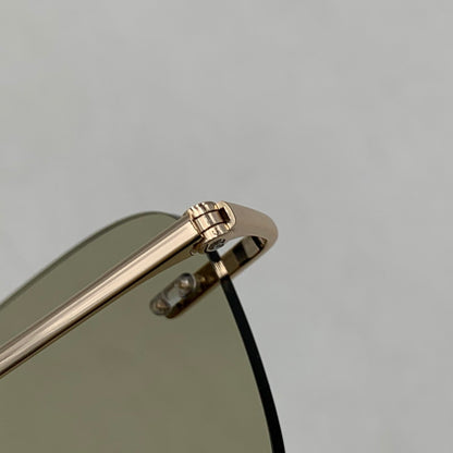 【中古品】【メンズ/レディース】 JINS TODAY ジンズ トゥデイ UTP-26S-177AC 26SS RIMLESS SUNGLASSES リムレス サングラス 203-260824-ya-31-izu サイズ：55口-17-142 カラー：ゴールド 万代Net店