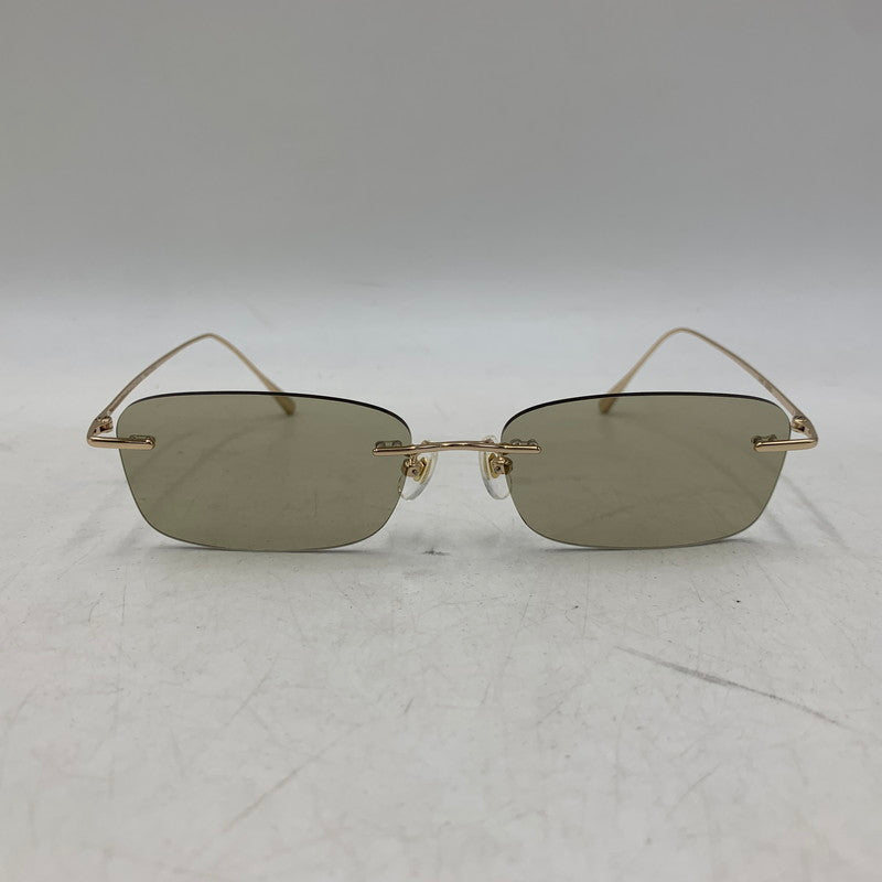 【中古品】【メンズ/レディース】 JINS TODAY ジンズ トゥデイ UTP-26S-177AC 26SS RIMLESS SUNGLASSES リムレス サングラス 203-260824-ya-31-izu サイズ：55口-17-142 カラー：ゴールド 万代Net店