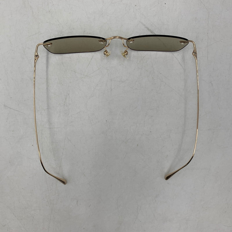 【中古品】【メンズ/レディース】 JINS TODAY ジンズ トゥデイ UTP-26S-177AC 26SS RIMLESS SUNGLASSES リムレス サングラス 203-260824-ya-31-izu サイズ：55口-17-142 カラー：ゴールド 万代Net店