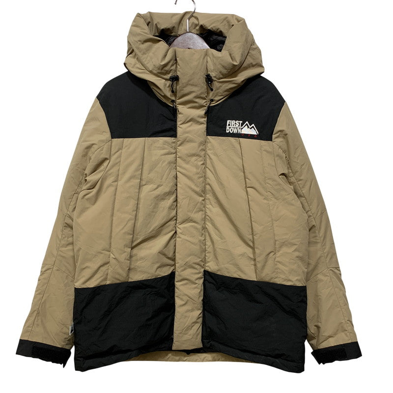 【中古品】【メンズ】 FIRST DOWN ファーストダウン F342520 WRAP DOWN PARKA DICROS MAURI ラップ ダウン パーカー ディクロス マウリ アウター 144-260825-cs-07-izu サイズ：M カラー：ベージュ×ブラック 万代Net店