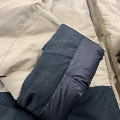 【中古品】【メンズ】 FIRST DOWN ファーストダウン F342520 WRAP DOWN PARKA DICROS MAURI ラップ ダウン パーカー ディクロス マウリ アウター 144-260825-cs-07-izu サイズ：M カラー：ベージュ×ブラック 万代Net店