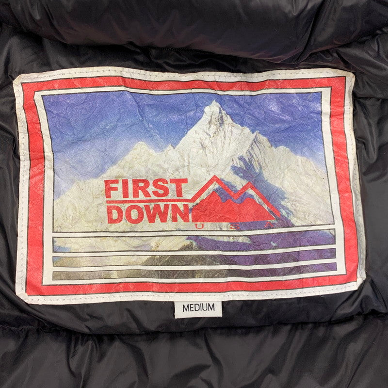 【中古品】【メンズ】 FIRST DOWN ファーストダウン F342520 WRAP DOWN PARKA DICROS MAURI ラップ ダウン パーカー ディクロス マウリ アウター 144-260825-cs-07-izu サイズ：M カラー：ベージュ×ブラック 万代Net店