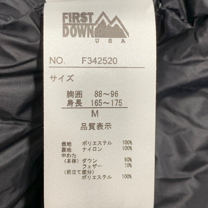 【中古品】【メンズ】 FIRST DOWN ファーストダウン F342520 WRAP DOWN PARKA DICROS MAURI ラップ ダウン パーカー ディクロス マウリ アウター 144-260825-cs-07-izu サイズ：M カラー：ベージュ×ブラック 万代Net店