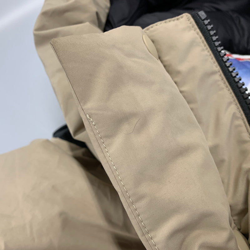 【中古品】【メンズ】 FIRST DOWN ファーストダウン F342520 WRAP DOWN PARKA DICROS MAURI ラップ ダウン パーカー ディクロス マウリ アウター 144-260825-cs-07-izu サイズ：M カラー：ベージュ×ブラック 万代Net店