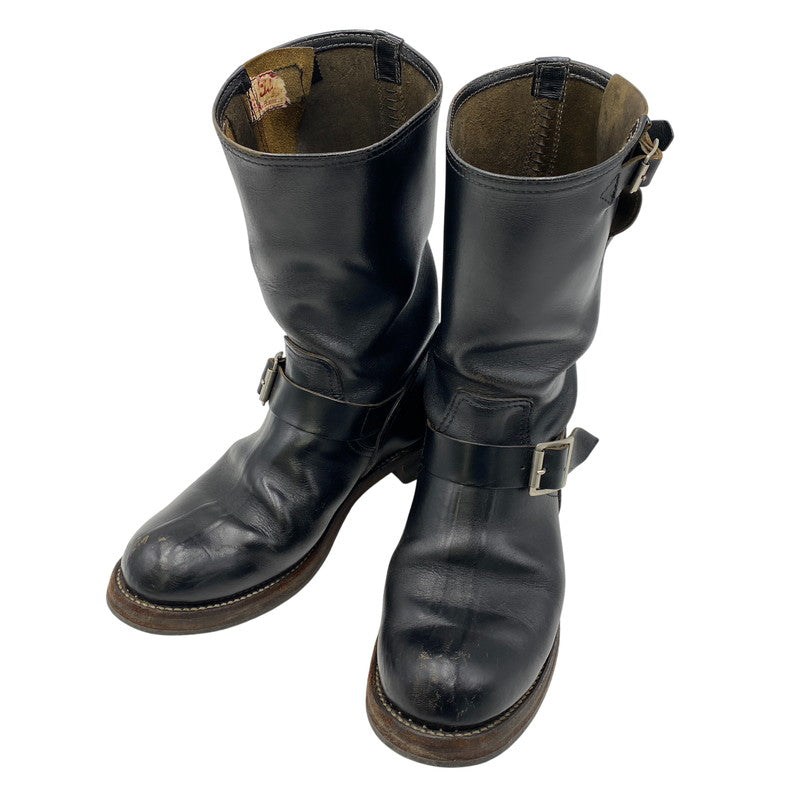 【現状渡し品】【メンズ/レディース】 BUCO ブコ REAL MCCOY'S リアルマッコイズ D131-4061#9900 HORSE HIDE ENGINEER BOOTS ホース ハイド エンジニア ブーツ 靴 164-260813-kh-04-izu サイズ：7 1/2 カラー：ブラック 万代Net店