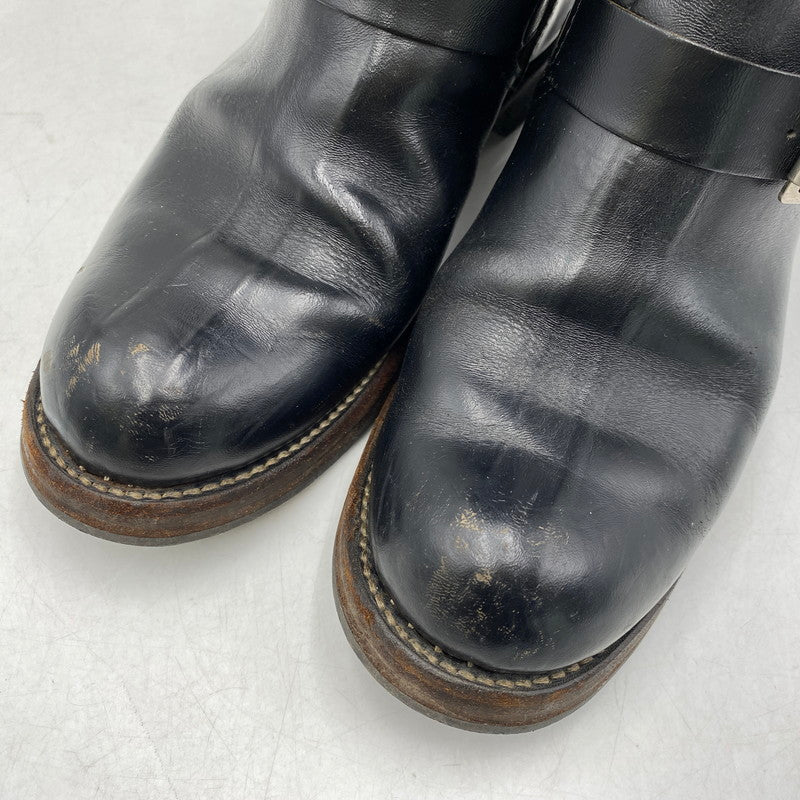 【現状渡し品】【メンズ/レディース】 BUCO ブコ REAL MCCOY'S リアルマッコイズ D131-4061#9900 HORSE HIDE ENGINEER BOOTS ホース ハイド エンジニア ブーツ 靴 164-260813-kh-04-izu サイズ：7 1/2 カラー：ブラック 万代Net店