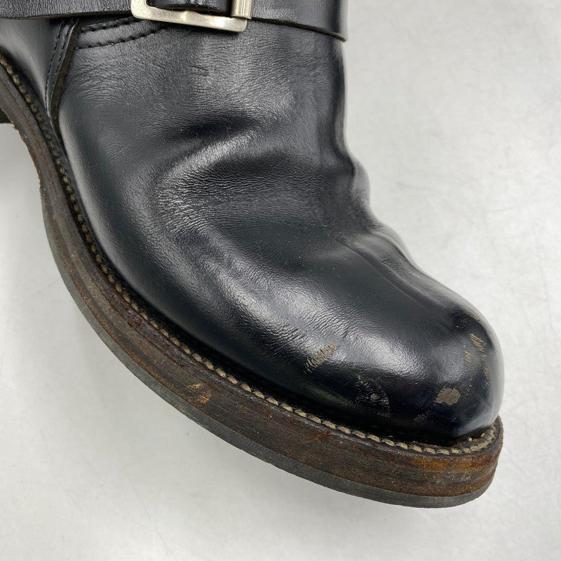 【現状渡し品】【メンズ/レディース】 BUCO ブコ REAL MCCOY'S リアルマッコイズ D131-4061#9900 HORSE HIDE ENGINEER BOOTS ホース ハイド エンジニア ブーツ 靴 164-260813-kh-04-izu サイズ：7 1/2 カラー：ブラック 万代Net店