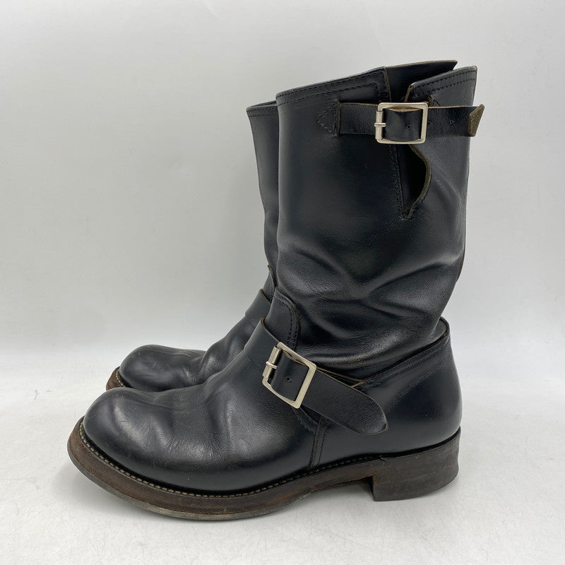 【現状渡し品】【メンズ/レディース】 BUCO ブコ REAL MCCOY'S リアルマッコイズ D131-4061#9900 HORSE HIDE ENGINEER BOOTS ホース ハイド エンジニア ブーツ 靴 164-260813-kh-04-izu サイズ：7 1/2 カラー：ブラック 万代Net店