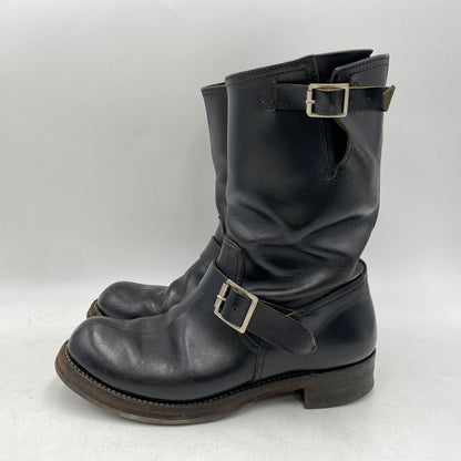 【現状渡し品】【メンズ/レディース】 BUCO ブコ REAL MCCOY'S リアルマッコイズ D131-4061#9900 HORSE HIDE ENGINEER BOOTS ホース ハイド エンジニア ブーツ 靴 164-260813-kh-04-izu サイズ：7 1/2 カラー：ブラック 万代Net店