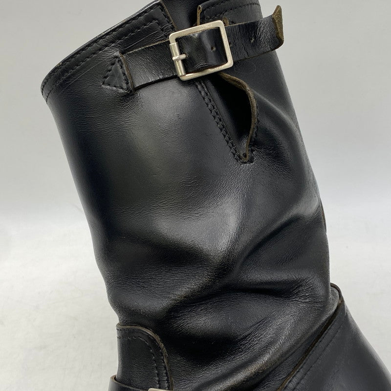 【現状渡し品】【メンズ/レディース】 BUCO ブコ REAL MCCOY'S リアルマッコイズ D131-4061#9900 HORSE HIDE ENGINEER BOOTS ホース ハイド エンジニア ブーツ 靴 164-260813-kh-04-izu サイズ：7 1/2 カラー：ブラック 万代Net店