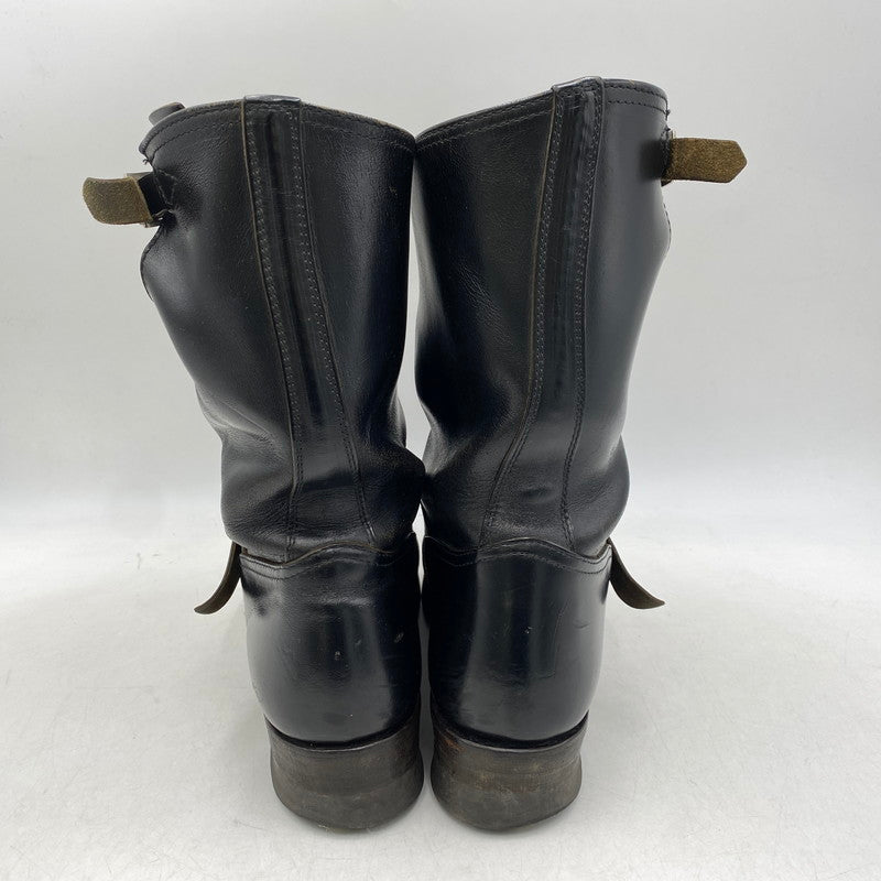 【現状渡し品】【メンズ/レディース】 BUCO ブコ REAL MCCOY'S リアルマッコイズ D131-4061#9900 HORSE HIDE ENGINEER BOOTS ホース ハイド エンジニア ブーツ 靴 164-260813-kh-04-izu サイズ：7 1/2 カラー：ブラック 万代Net店