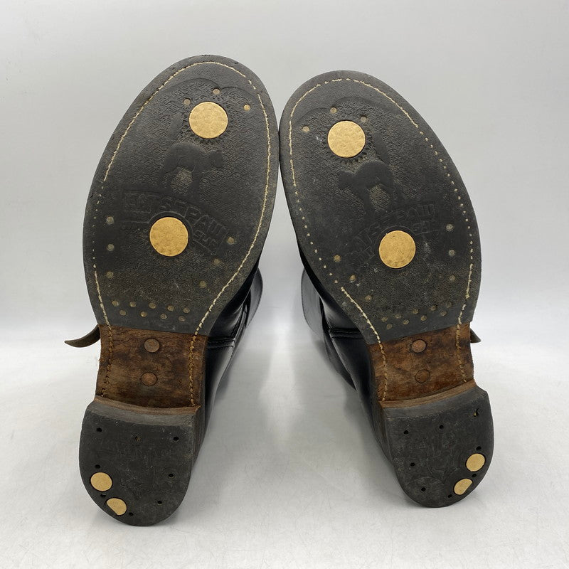 【現状渡し品】【メンズ/レディース】 BUCO ブコ REAL MCCOY'S リアルマッコイズ D131-4061#9900 HORSE HIDE ENGINEER BOOTS ホース ハイド エンジニア ブーツ 靴 164-260813-kh-04-izu サイズ：7 1/2 カラー：ブラック 万代Net店