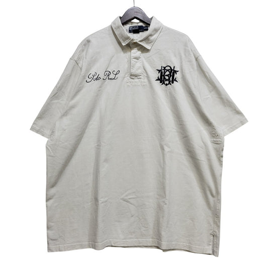 【中古品】【メンズ】 Polo by Ralph Lauren ポロバイラルフローレン #3 POLO RL S/S POLO SHIRT 半袖 ポロシャツ 146-260824-as-02-izu サイズ：XXL カラー：ホワイト 万代Net店