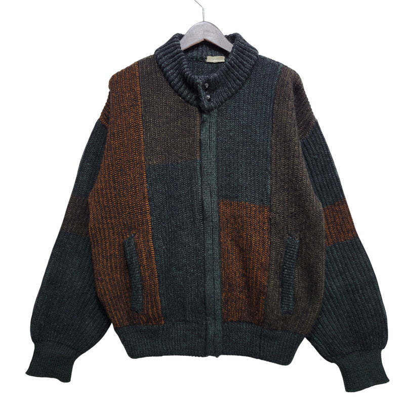 【中古品】【メンズ】 BEL MONDO ベルモンド LAMPO ZIP LAMA WOOL ACRYLIC ZIP KNIT SHIRT ラマウール アクリル ジップ ニット 146-260824-as-06-izu サイズ：50 カラー：マルチカラー 万代Net店