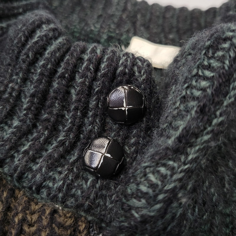 【中古品】【メンズ】 BEL MONDO ベルモンド LAMPO ZIP LAMA WOOL ACRYLIC ZIP KNIT SHIRT ラマウール アクリル ジップ ニット 146-260824-as-06-izu サイズ：50 カラー：マルチカラー 万代Net店