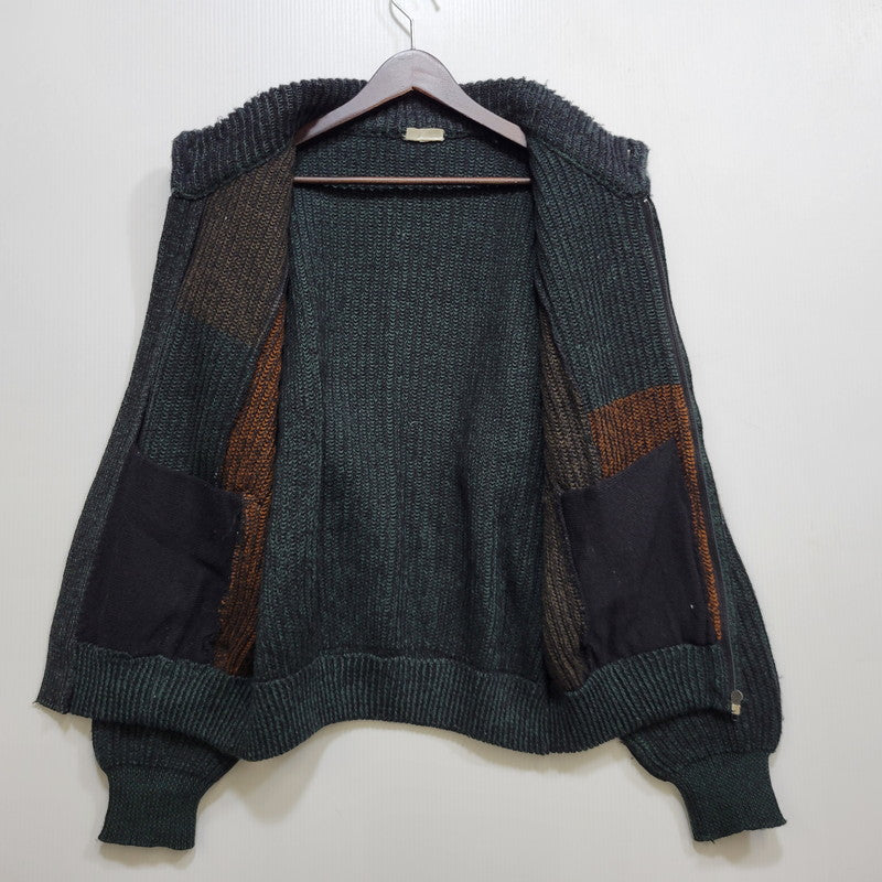 【中古品】【メンズ】 BEL MONDO ベルモンド LAMPO ZIP LAMA WOOL ACRYLIC ZIP KNIT SHIRT ラマウール アクリル ジップ ニット 146-260824-as-06-izu サイズ：50 カラー：マルチカラー 万代Net店