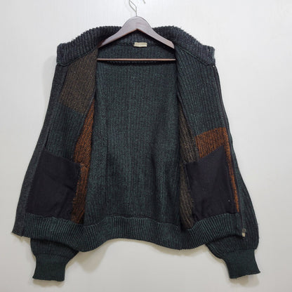 【中古品】【メンズ】 BEL MONDO ベルモンド LAMPO ZIP LAMA WOOL ACRYLIC ZIP KNIT SHIRT ラマウール アクリル ジップ ニット 146-260824-as-06-izu サイズ：50 カラー：マルチカラー 万代Net店
