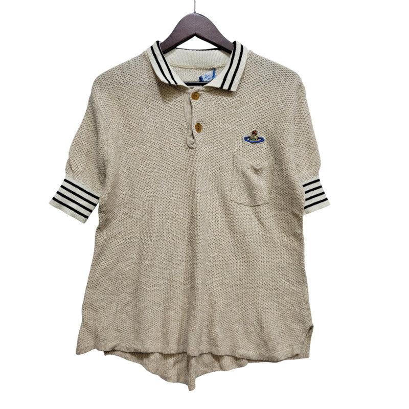 【中古品】【メンズ】 Vivienne WestwoodMAN ヴィヴィアンウエストウッドマン ORB POLO SHIRT 355-16421 オーブ ポロシャツ 141-260824-as-01-izu サイズ：M カラー：アイボリー 万代Net店