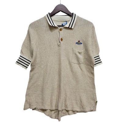 【中古品】【メンズ】 Vivienne WestwoodMAN ヴィヴィアンウエストウッドマン ORB POLO SHIRT 355-16421 オーブ ポロシャツ 141-260824-as-01-izu サイズ：M カラー：アイボリー 万代Net店