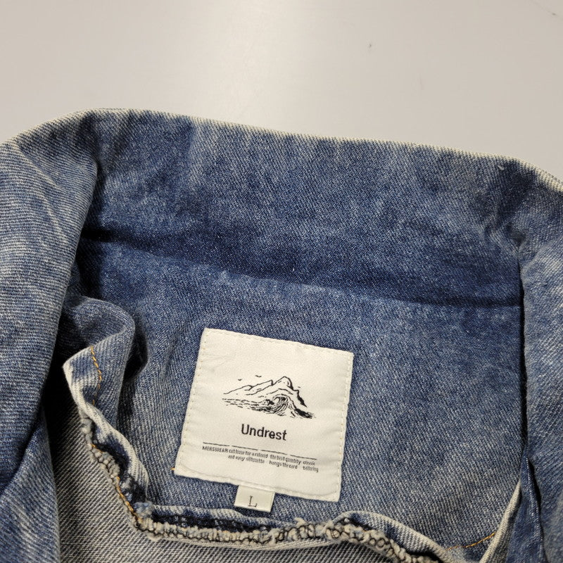 【中古品】【メンズ】 UNDREST アンドレスト DENIM ANORAK JACKET デニムアノラックジャケット 147-260824-as-05-izu サイズ：L カラー：インディゴ 万代Net店