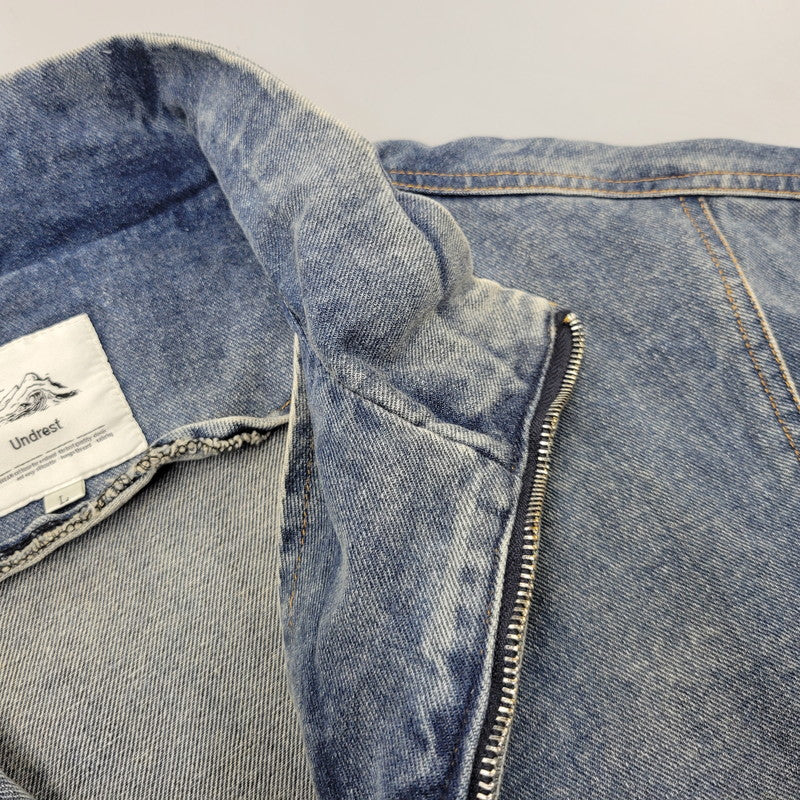 【中古品】【メンズ】 UNDREST アンドレスト DENIM ANORAK JACKET デニムアノラックジャケット 147-260824-as-05-izu サイズ：L カラー：インディゴ 万代Net店