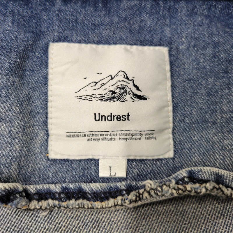 【中古品】【メンズ】 UNDREST アンドレスト DENIM ANORAK JACKET デニムアノラックジャケット 147-260824-as-05-izu サイズ：L カラー：インディゴ 万代Net店