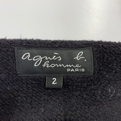 【中古品】【メンズ】 agnes b. HOMME アニエスベーオム SNAP CARDIGAN ET84M001 スナップカーディガン 141-260813-as-01-izu サイズ：2 カラー：ブラック 万代Net店