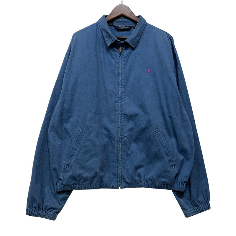 【中古品】【メンズ】 Polo by Ralph Lauren ポロバイラルフローレン SWING TOP スイングトップ USA製 チンスト付き ジャケット 146-260813-as-02-izu サイズ：XL カラー：ブルー 万代Net店