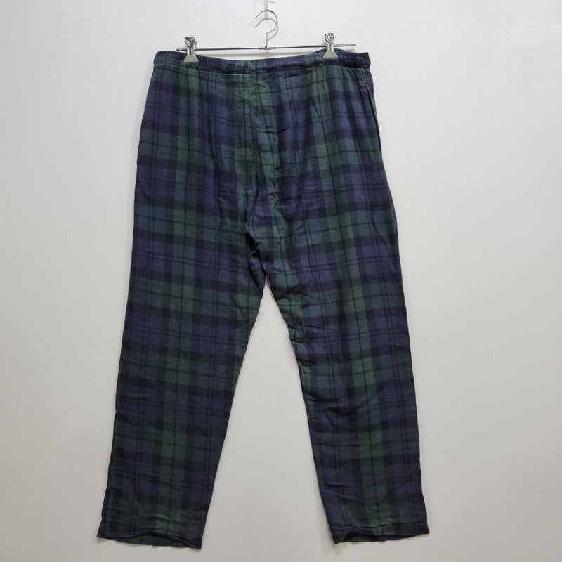 【中古品】【メンズ】 Polo by Ralph Lauren ポロバイラルフローレン SLEEPWEAR CHECK PAJAMAS PANTS スリープウェア チェック パジャマ パンツ 157-260824-as-11-izu サイズ：S カラー：グリーン×ネイビー 万代Net店