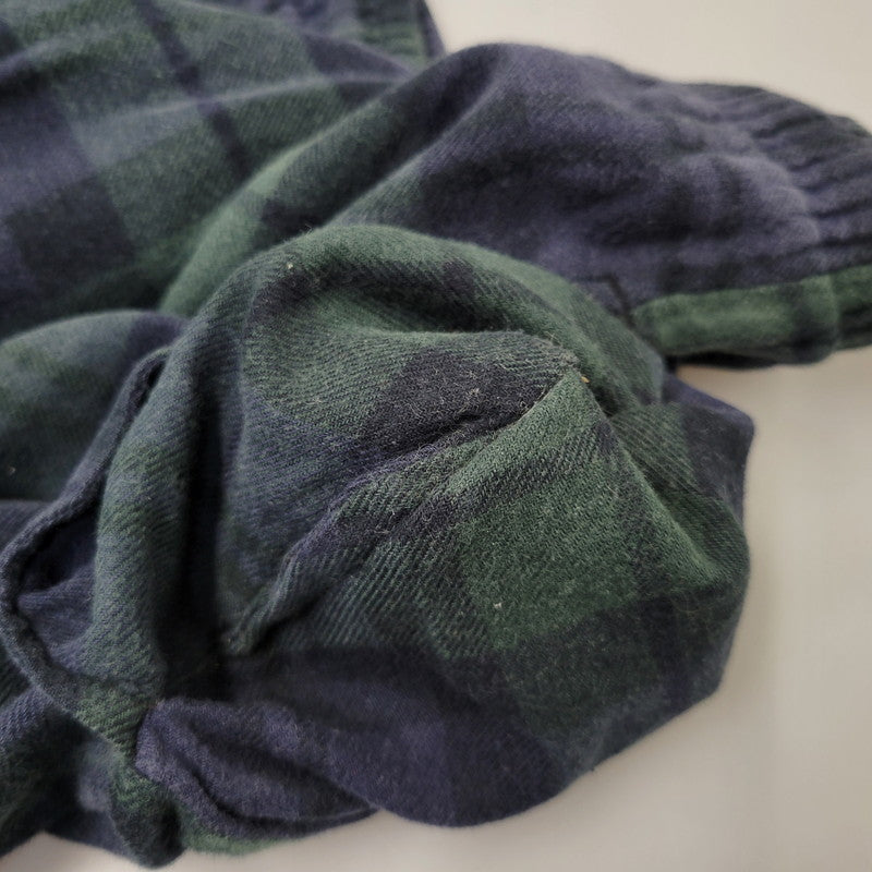 【中古品】【メンズ】 Polo by Ralph Lauren ポロバイラルフローレン SLEEPWEAR CHECK PAJAMAS PANTS スリープウェア チェック パジャマ パンツ 157-260824-as-11-izu サイズ：S カラー：グリーン×ネイビー 万代Net店