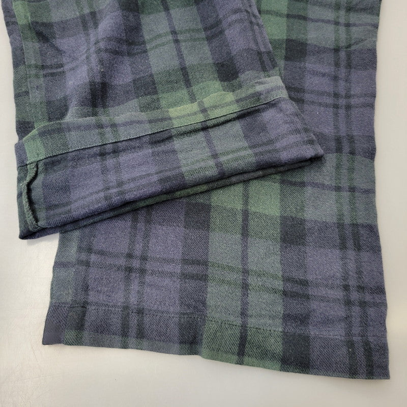 【中古品】【メンズ】 Polo by Ralph Lauren ポロバイラルフローレン SLEEPWEAR CHECK PAJAMAS PANTS スリープウェア チェック パジャマ パンツ 157-260824-as-11-izu サイズ：S カラー：グリーン×ネイビー 万代Net店