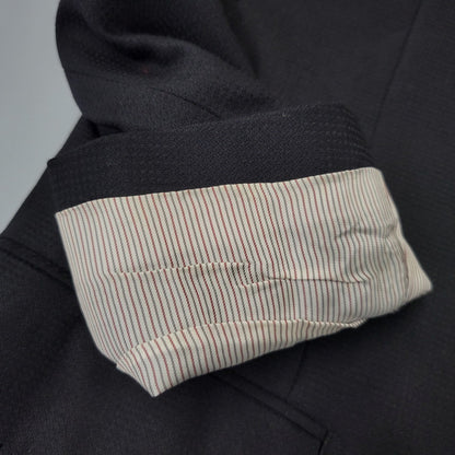 【中古品】【メンズ】 TWENTY FOUR SEVEN 24/7 WOOL 2B TAILORED SUIT SET UP テーラード スーツ セットアップ 147-260824-as-07-izu サイズ：胸囲92 胴囲78 身長175 カラー：ブラック 万代Net店