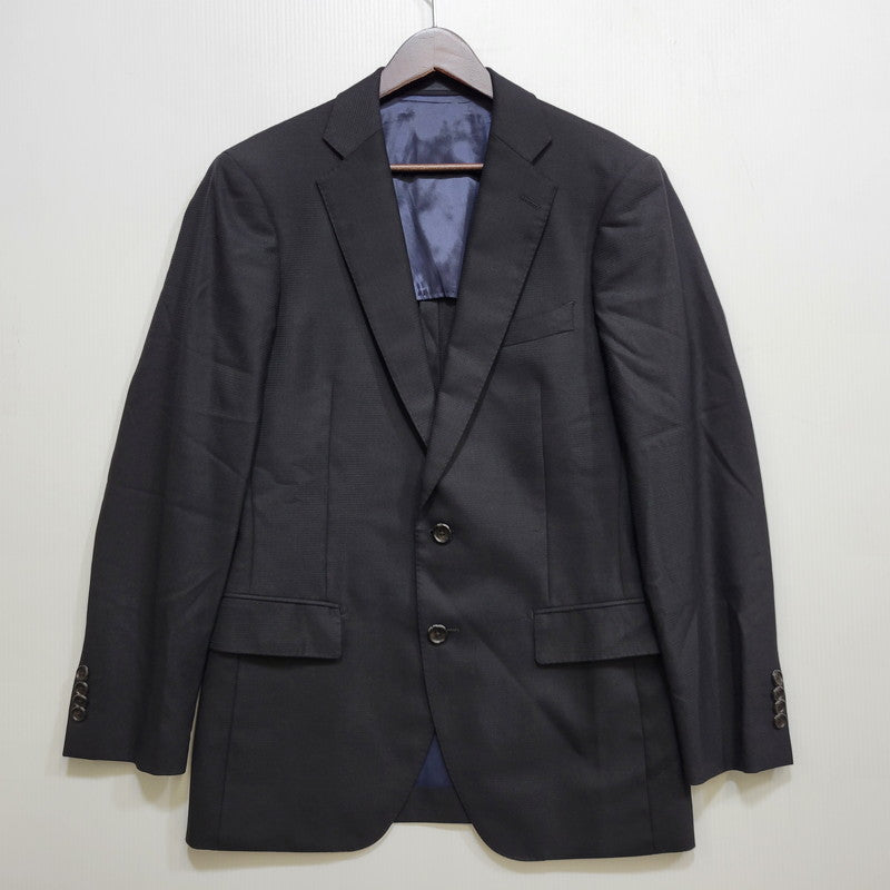 【中古品】【メンズ】 TWENTY FOUR SEVEN 24/7 WOOL 2B TAILORED SUIT SET UP テーラード スーツ セットアップ 147-260824-as-07-izu サイズ：胸囲92 胴囲78 身長175 カラー：ブラック 万代Net店