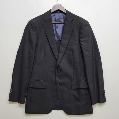 【中古品】【メンズ】 TWENTY FOUR SEVEN 24/7 WOOL 2B TAILORED SUIT SET UP テーラード スーツ セットアップ 147-260824-as-07-izu サイズ：胸囲92 胴囲78 身長175 カラー：ブラック 万代Net店