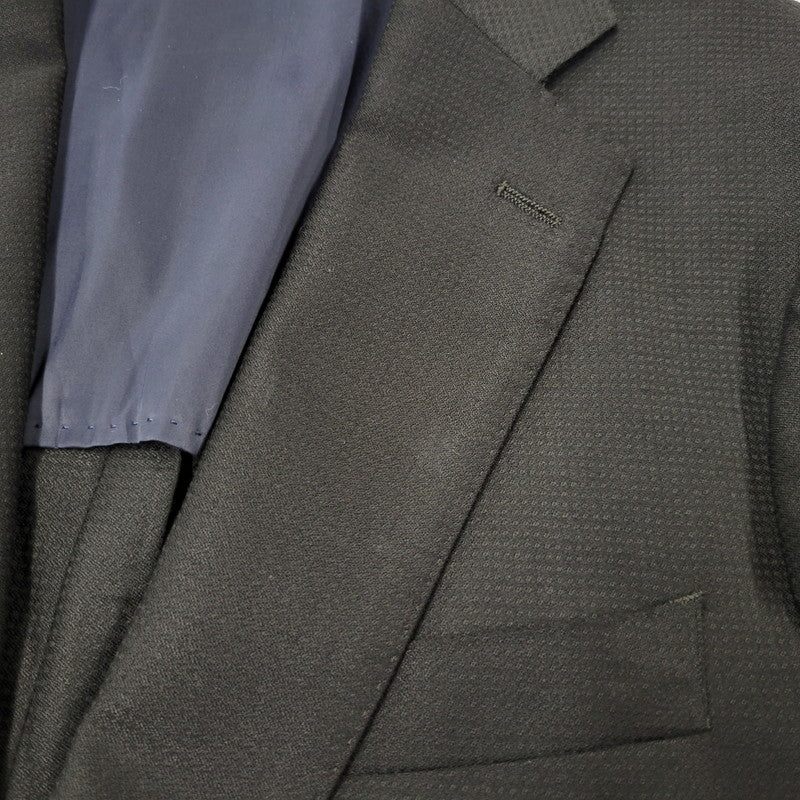 【中古品】【メンズ】 TWENTY FOUR SEVEN 24/7 WOOL 2B TAILORED SUIT SET UP テーラード スーツ セットアップ 147-260824-as-07-izu サイズ：胸囲92 胴囲78 身長175 カラー：ブラック 万代Net店