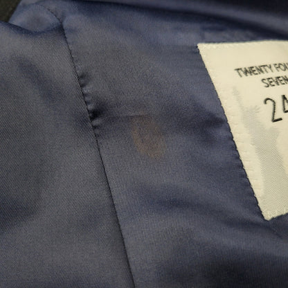 【中古品】【メンズ】 TWENTY FOUR SEVEN 24/7 WOOL 2B TAILORED SUIT SET UP テーラード スーツ セットアップ 147-260824-as-07-izu サイズ：胸囲92 胴囲78 身長175 カラー：ブラック 万代Net店