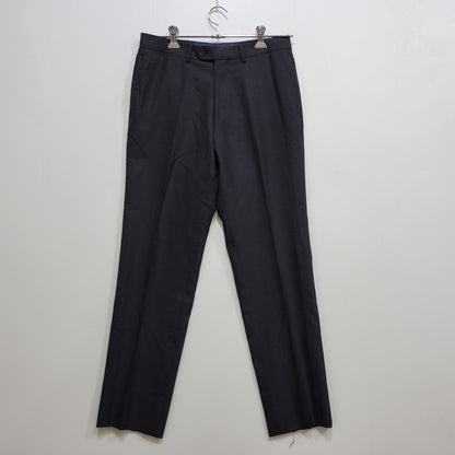 【中古品】【メンズ】 TWENTY FOUR SEVEN 24/7 WOOL 2B TAILORED SUIT SET UP テーラード スーツ セットアップ 147-260824-as-07-izu サイズ：胸囲92 胴囲78 身長175 カラー：ブラック 万代Net店