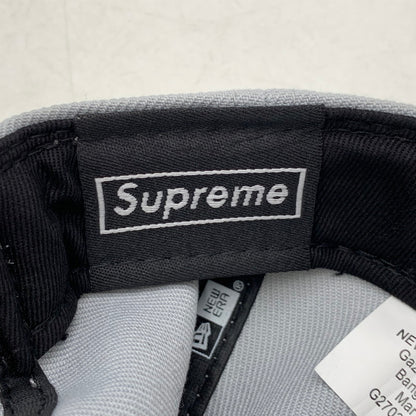 【中古品】【メンズ】 SUPREME シュプリーム × NEWERA ニューエラ GOTHIC OUTLINE ADJUSTABLE ゴシック アウトライン アジャスタブル 帽子 キャップ 185-260813-kh-07-izu サイズ：F カラー：グレー 万代Net店