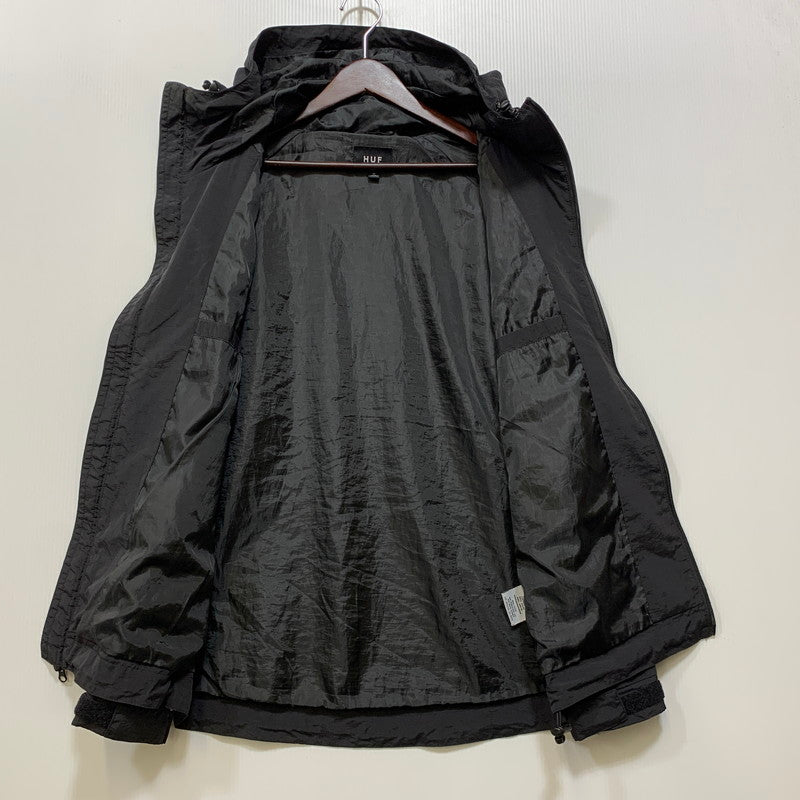 【中古品】【メンズ】 HUF ハフ STANDARD SHELL JACKET スタンダード シェル ジャケット アウター 142-260827-cs-07-izu サイズ：M カラー：ブラック 万代Net店