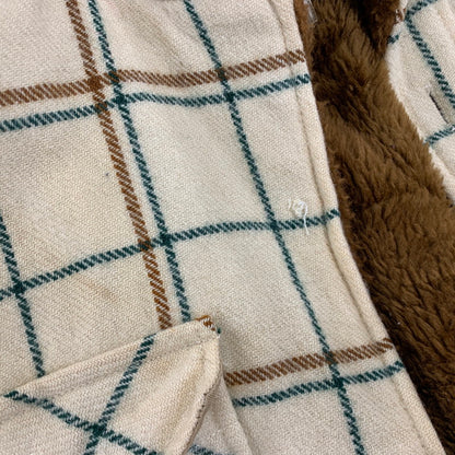【現状渡し品】【メンズ】 WOOLRICH ウールリッチ 70’S FLEECELINER CHECK JACKET フリース ライナー チェック ジャケット アウター 146-260827-cs-10-izu サイズ：L カラー：クリーム 万代Net店