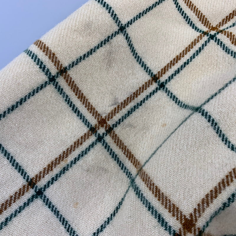 【現状渡し品】【メンズ】 WOOLRICH ウールリッチ 70’S FLEECELINER CHECK JACKET フリース ライナー チェック ジャケット アウター 146-260827-cs-10-izu サイズ：L カラー：クリーム 万代Net店