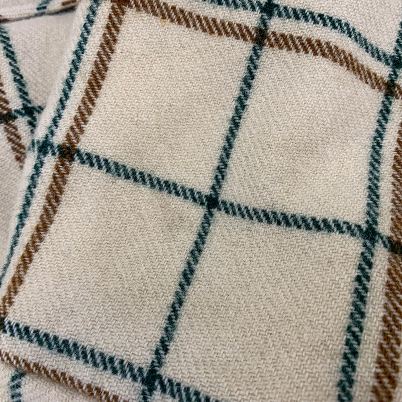 【現状渡し品】【メンズ】 WOOLRICH ウールリッチ 70’S FLEECELINER CHECK JACKET フリース ライナー チェック ジャケット アウター 146-260827-cs-10-izu サイズ：L カラー：クリーム 万代Net店