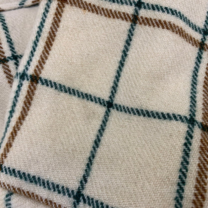 【現状渡し品】【メンズ】 WOOLRICH ウールリッチ 70’S FLEECELINER CHECK JACKET フリース ライナー チェック ジャケット アウター 146-260827-cs-10-izu サイズ：L カラー：クリーム 万代Net店